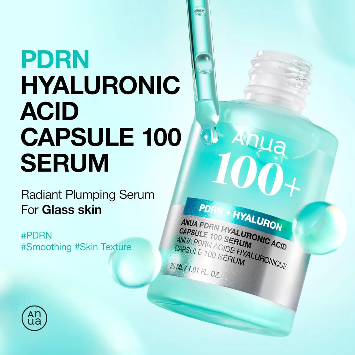 Anua PDRN Hyaluronic Acid Capsule 100 Serum | 30ml (Orig)
