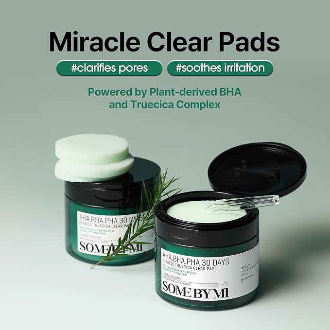 Some By Mi - AHA/BHA/PHA, 30 Days Miracle Truecica Clear Pad | 125ml (Origi)