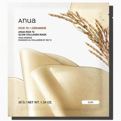 Anua Rice 70+ Ceramide Glow Collagen Mask (Orig)