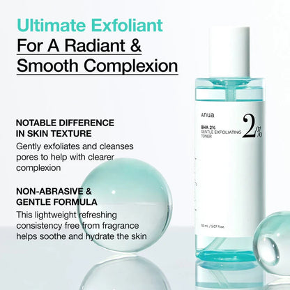 Anua BHA 2% Gentle Exfoliating Toner |150ml (Origi)