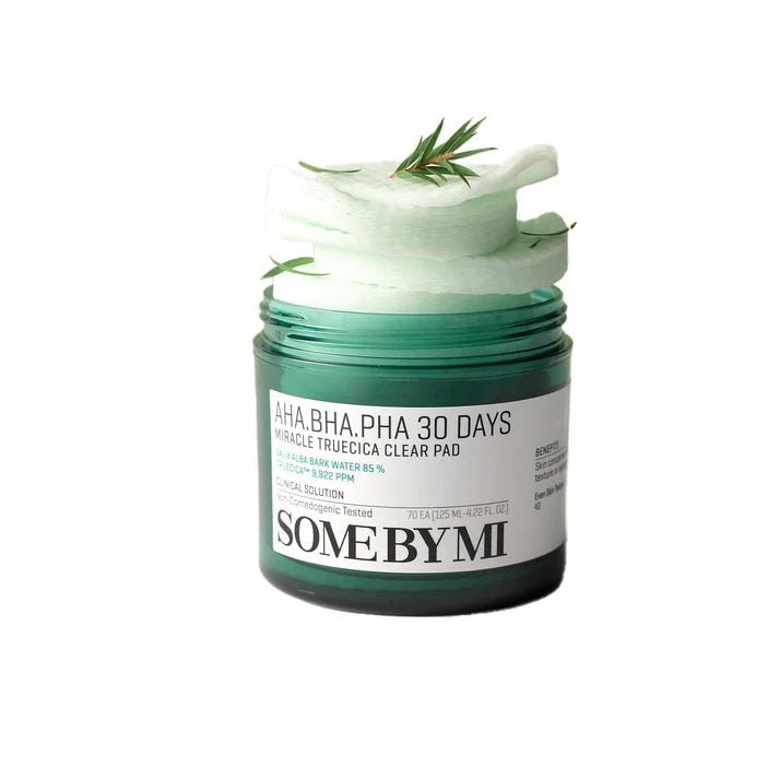 Some By Mi - AHA/BHA/PHA, 30 Days Miracle Truecica Clear Pad | 125ml (Origi)
